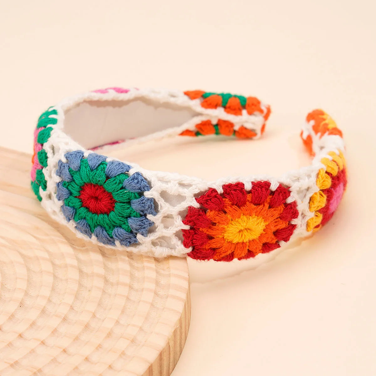 Knitted Headband Bohemian Handmade Summer Seaside Cotton - Smarsty