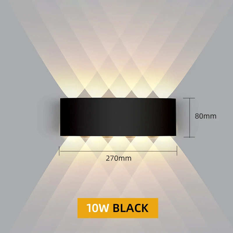 Waterproof Aluminum LED Wall Lamp for Indoor and Outdoor Use - Smarsty