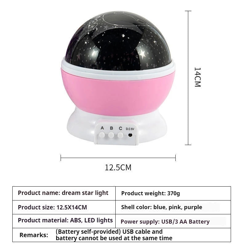Starry Sky Projector Night Light for Baby Nursery - Smarsty