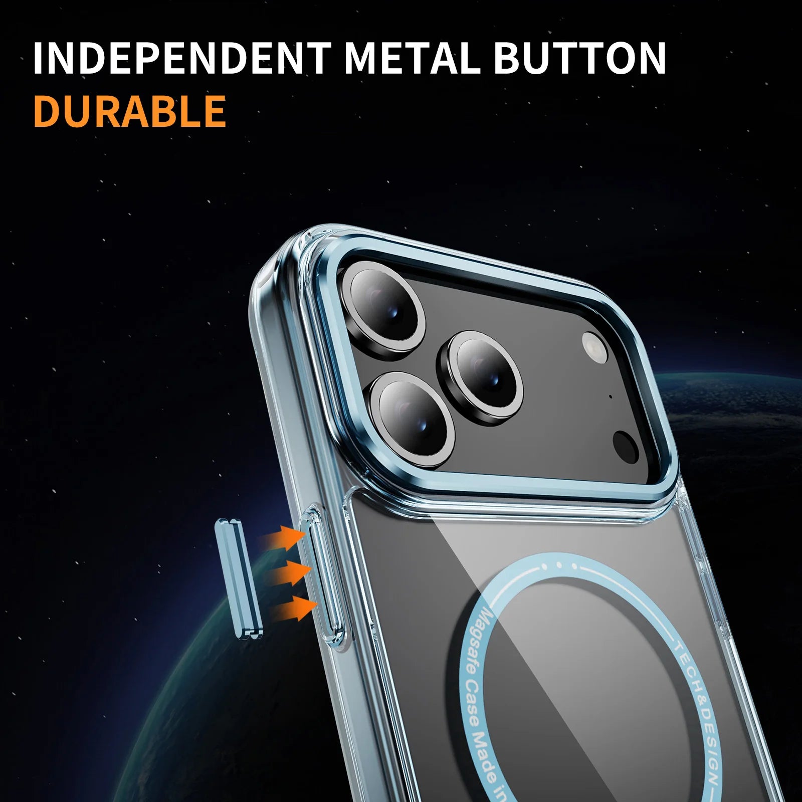 Luxury Phantom HD Transparent for Magsafe Magnetic Phone Case for iPhone 17 Air 16 15 14 Plus 13 12 11 Pro Max Shcokproof Cover