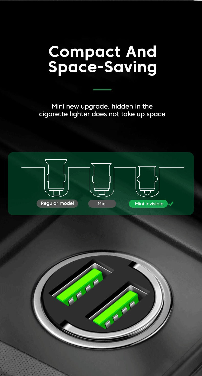 Dual USB Car Charger Quick Charge 200W Fast Charging - Smarsty