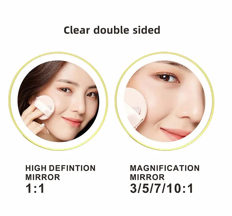8 Inch Chrome Makeup Mirror with Dual Magnification - Smarsty