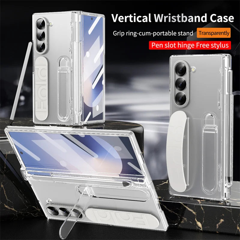 Galaxy Z Fold Case With Pen Slot Kickstand Shield Pro - Smarsty