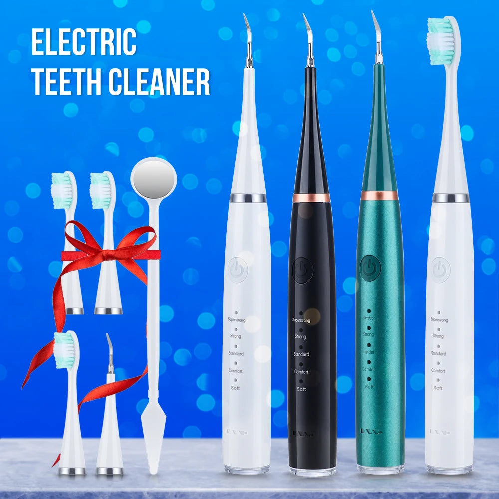 6 in 1 Ultrasonic Dental Cleaner for Effective Plaque Removal - Smarsty