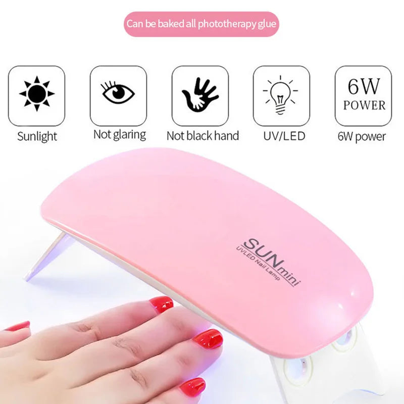 Poly Nail Extension Gel Kit Starter-3 Colors Skin Tone Nude Brown Series Builder Nail Gel All In One Kit With 6W Nail Lamp