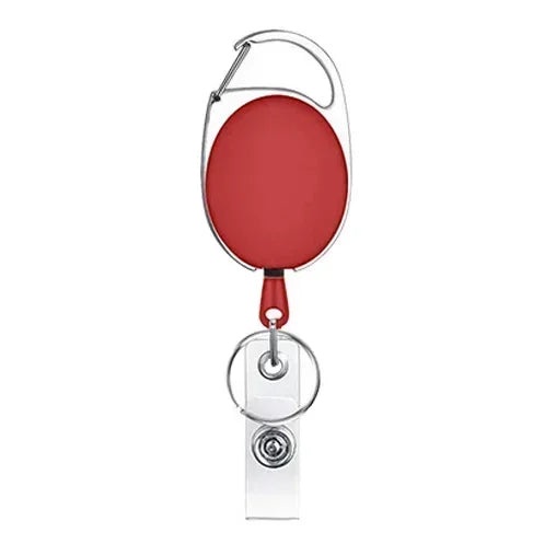 Transparent Cards Slots ID Tag Badge Holder with Badge Reel Cards Storage Organizer Employee Pass Work Card Case Sleeve - Smarsty