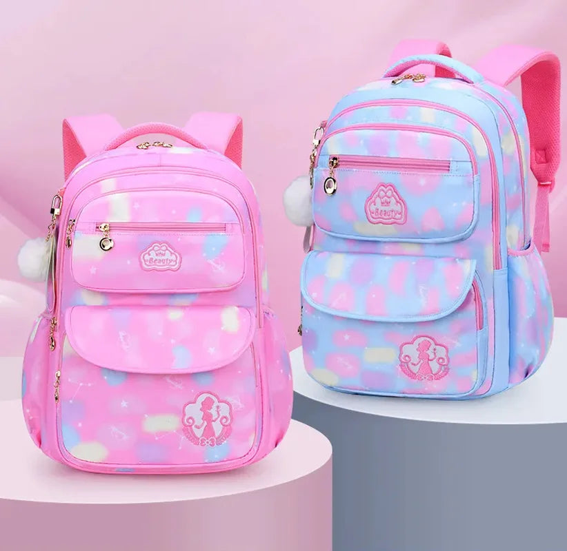 Pink Kids Backpack Waterproof Kawaii School Bag For Girls - Smarsty