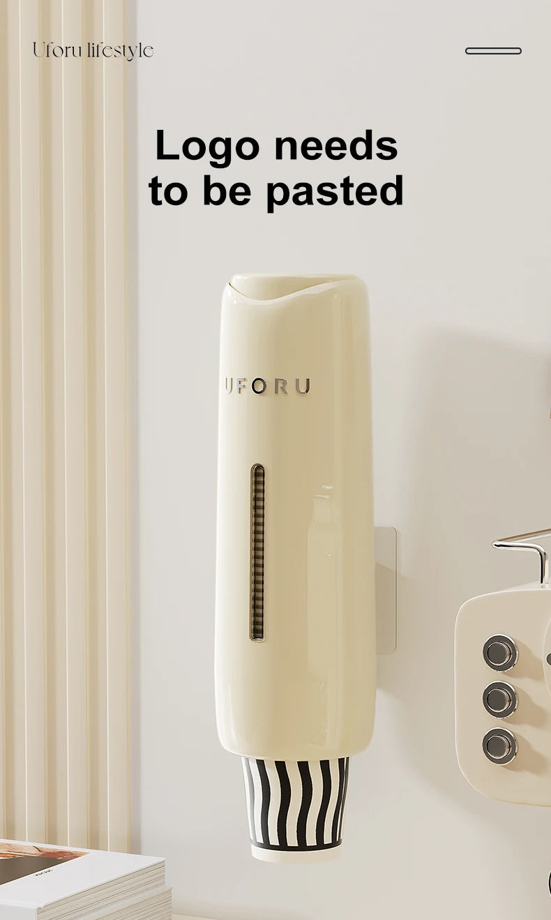 Home Perforation-Free Water Dispenser Cup Extractor,Living Room Kitchen Wall-mounted Bracket by Smarsty