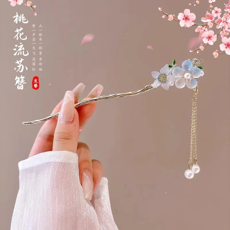 Vintage Chinese Style Flower Hairpin for Women - Smarsty