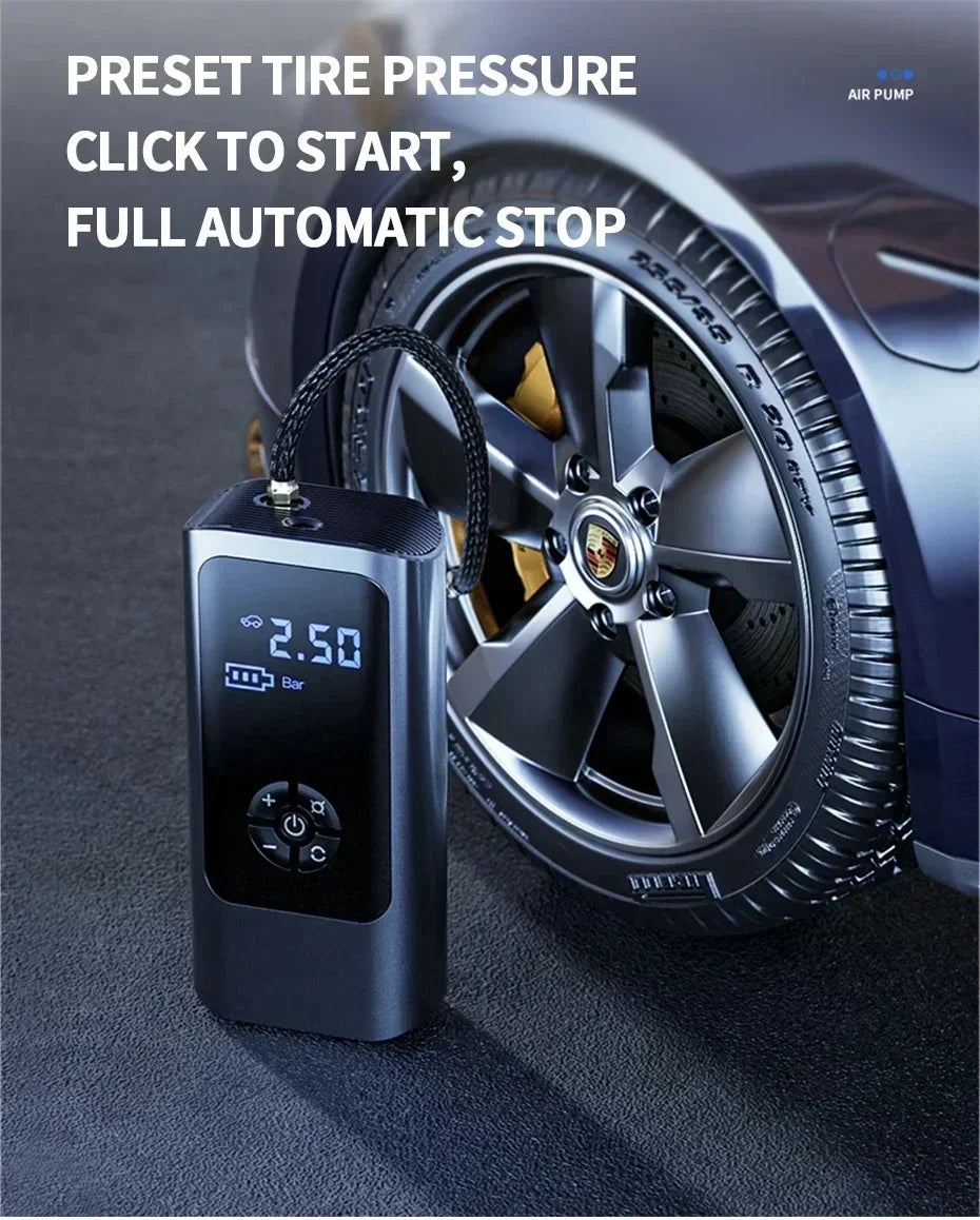 Wireless Portable Tire Inflator Pump 12V 150 PSI 12000mAh - Smarsty