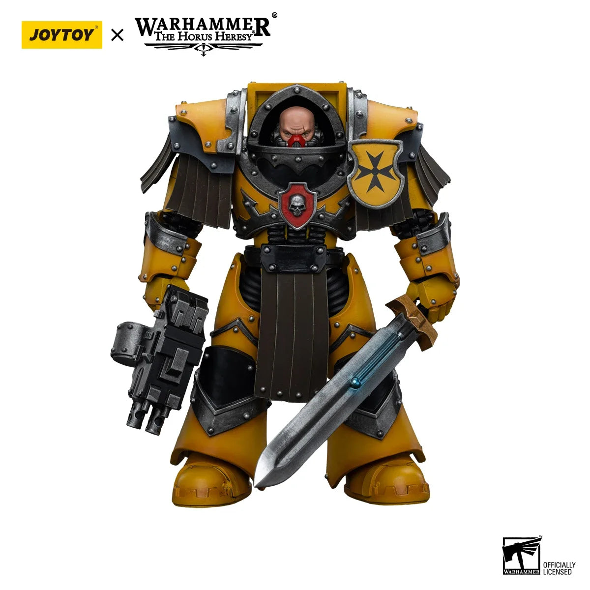 JOYTOY Warhammer 40k 1/18 Action Figures Anime 13.6cm Imperial Fists Legion Cataphractii Terminator Squad Collection Model Toys