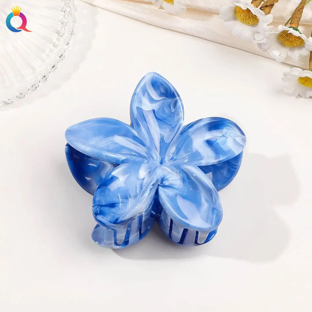 Hawaiian Flower Hair Claw Clips For Thin Hair Lightweight - Smarsty