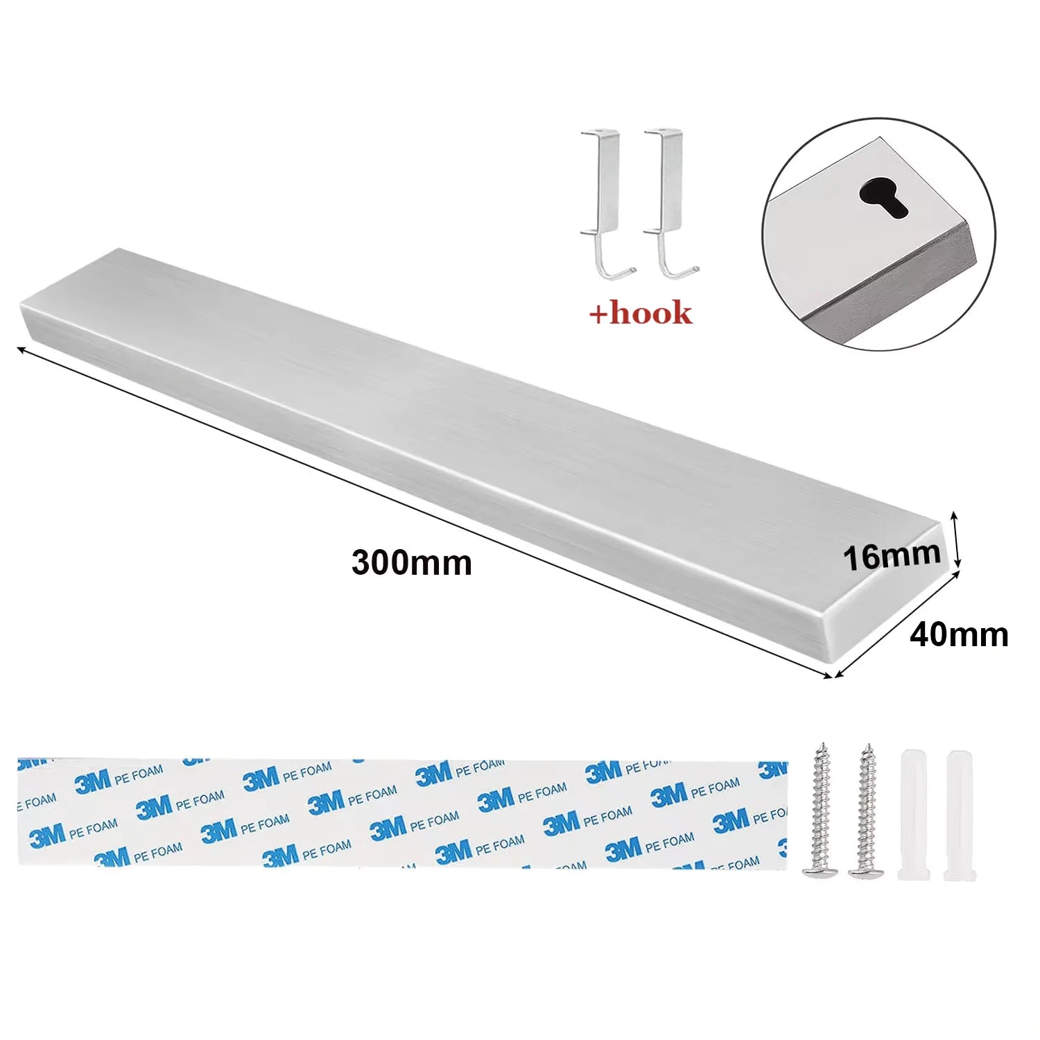 40CM 50CM Stainless Steel Knife Stand Magnetic Knife Holder Wall Block Storage Rack for Knives Kitchen Accessories Organizer by Smarsty