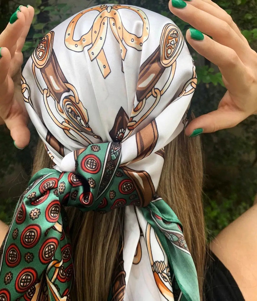 Luxury Silk Satin Hijab Scarf For Women Square Shawl - Smarsty