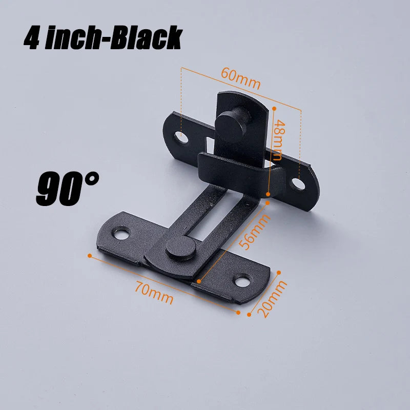 Sliding Barn Door Latch Sliding Right Angle Door Latch Door Bolt Wine Cooler Closet Window Door Latch Plug Baby Safety Latch - Smarsty