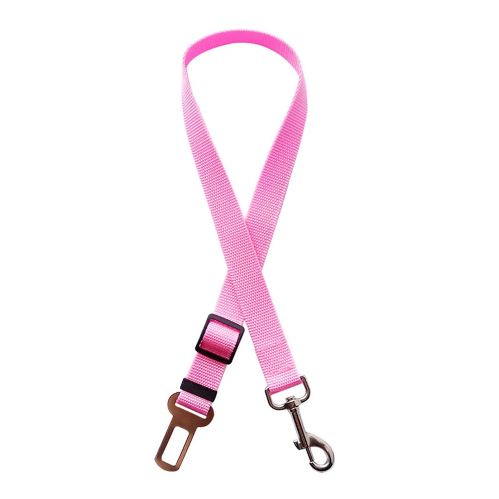 Adjustable Dog Car Seat Belt Harness with Reflective Cushioning - Smarsty