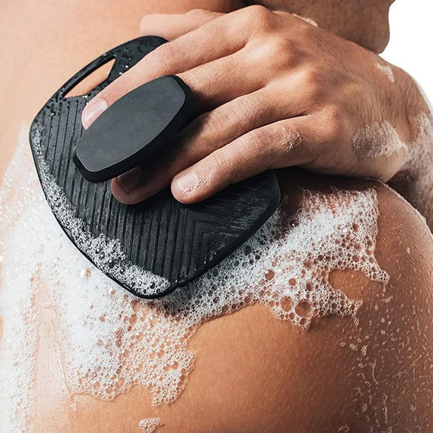 Exfoliating Silicone Brush Cleanser with No Slip Handle - Smarsty