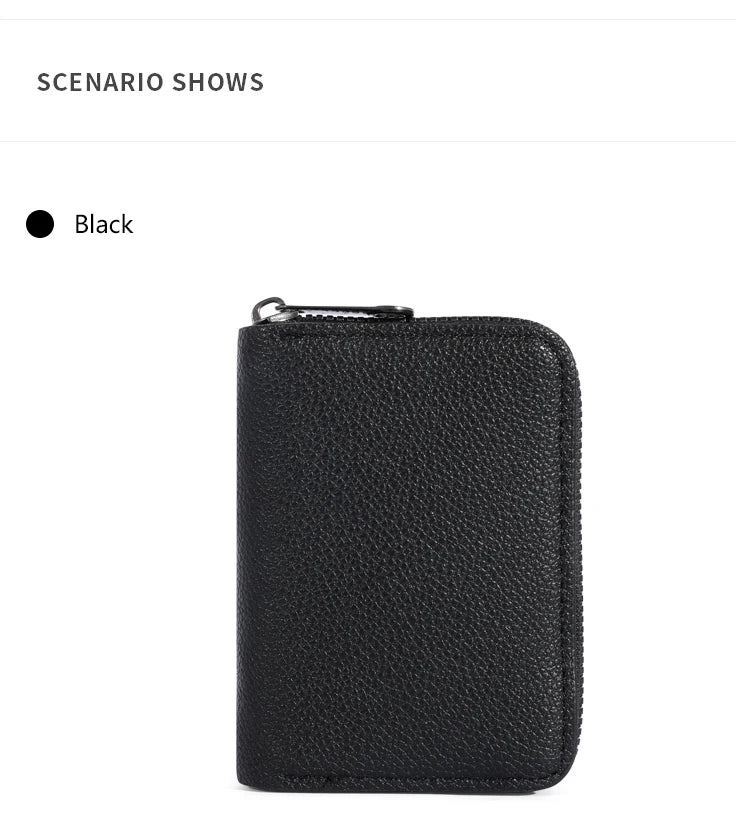20 Detents Cards Holders PU Business Bank Credit Bus ID Card Holder Cover Coin Pouch Anti Demagnetization Wallets Bag Organizer