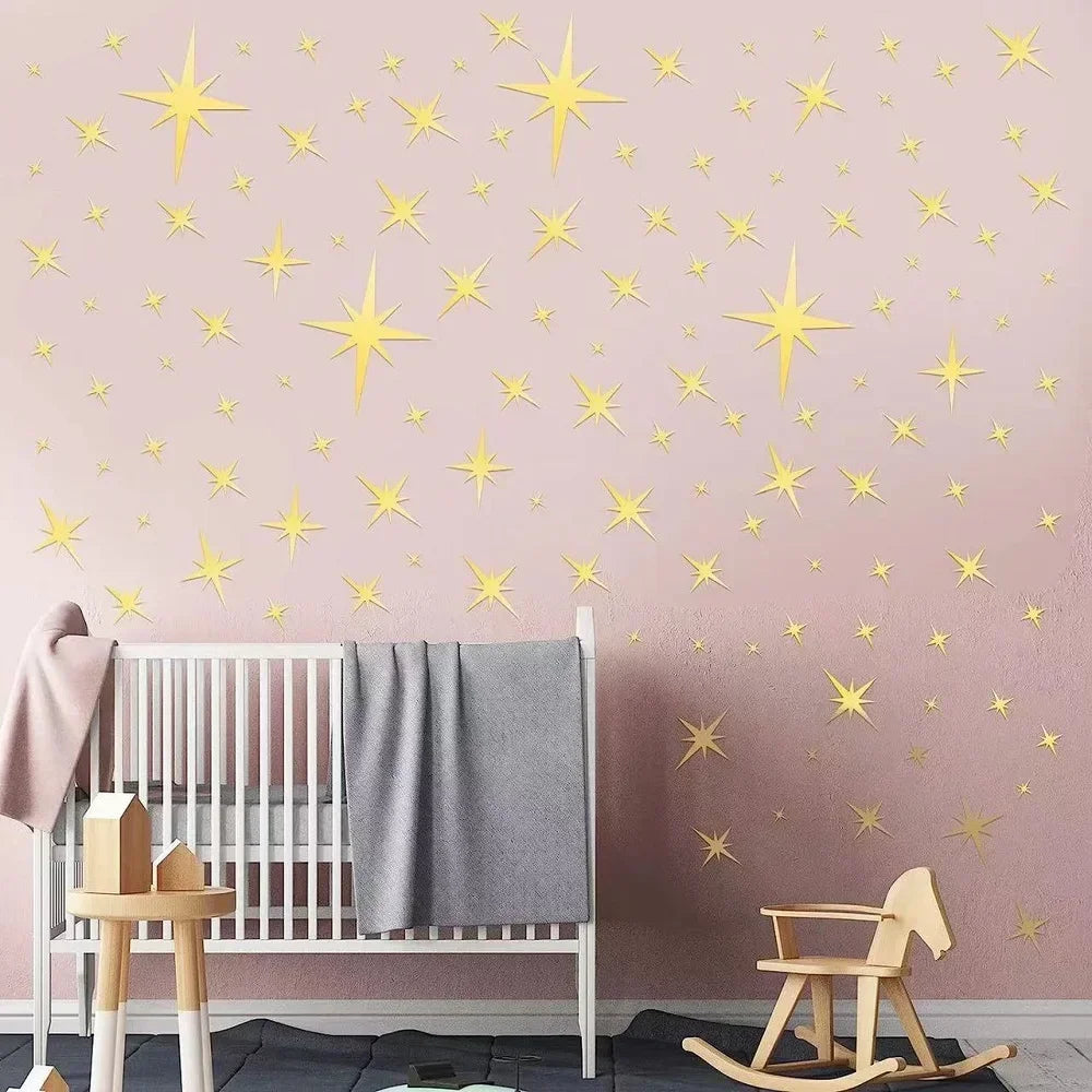 Star Mirror Wall Stickers for Stunning Home Decor - Smarsty