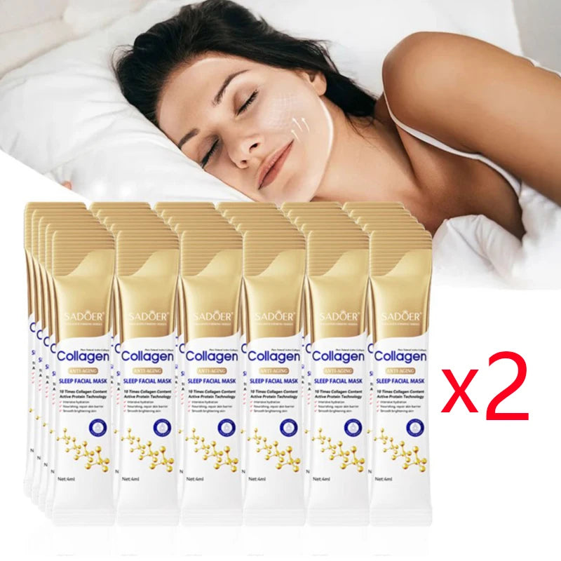 SADOER 30pcs Collagen Sleeping Facial Masks for Hydration and Brightening - Smarsty