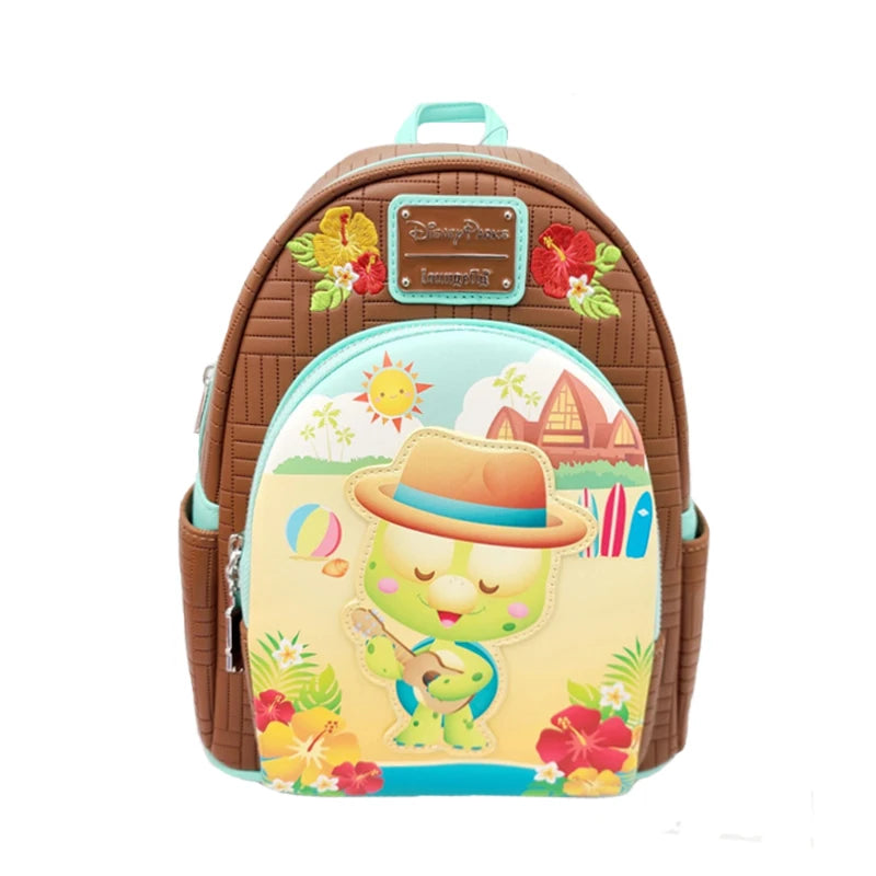 Beauty and the Beast Cartoon Backpack PU Leather Bag - Smarsty