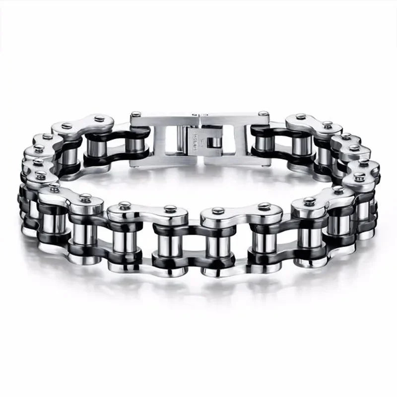 Stainless Steel Biker Chain Bracelet for Men Durable Fashion Jewelry - Smarsty