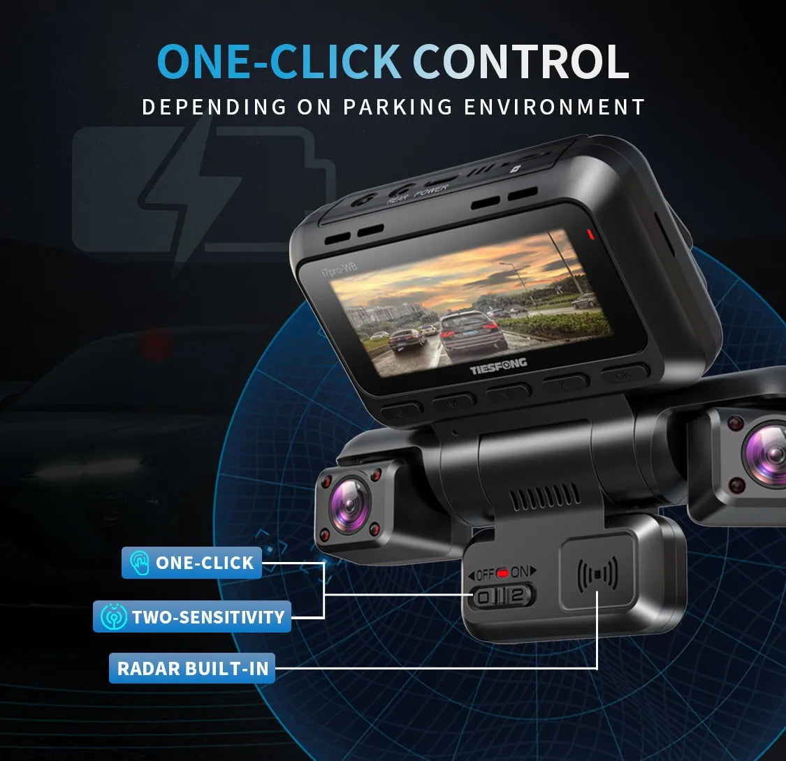 4 Channel GPS Dash Cam Front 4K Night Vision Parking - Smarsty