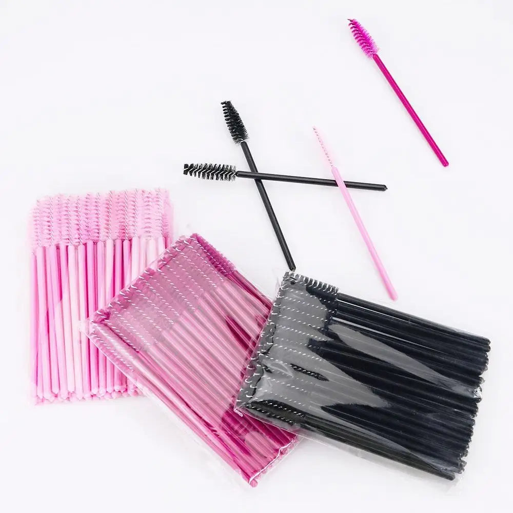50Pcs Disposable Eyelash Brushes for Makeup Application - Smarsty
