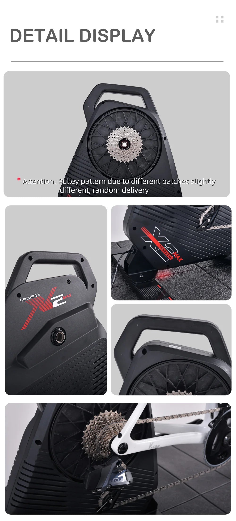 New ThinkRider X2Max Smart Bike Trainer MTB Road Bicycle home trainer Built-in Power Meter power meter Compatible