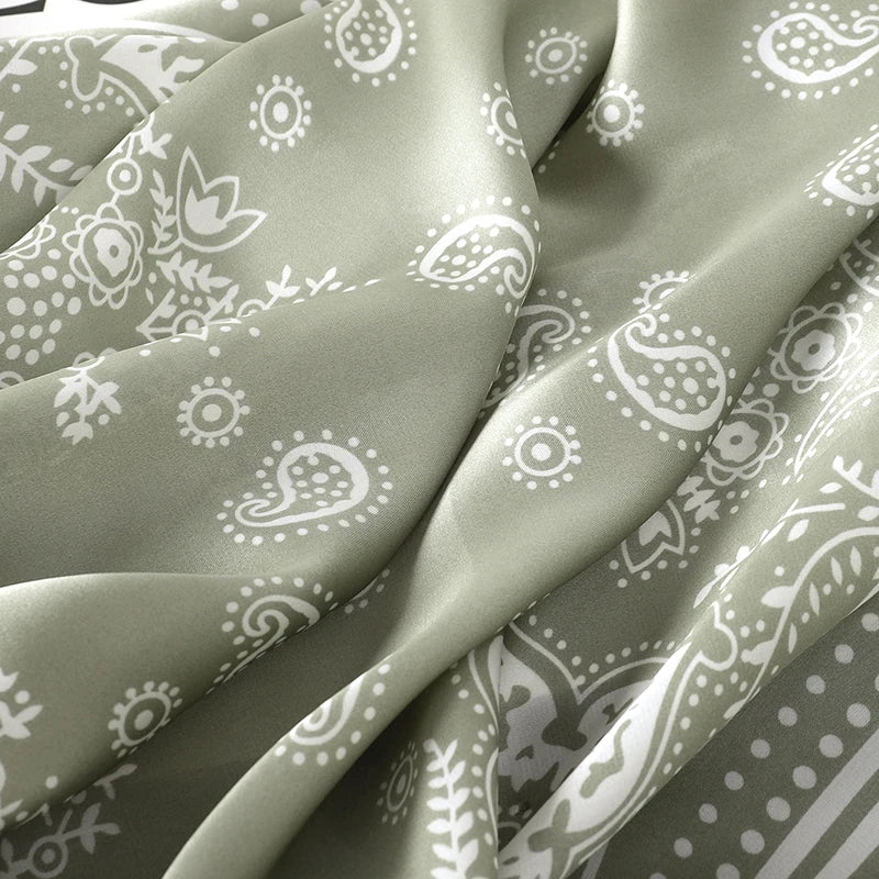 Elegant Silk Floral Hairbands and Neck Scarves - Smarsty
