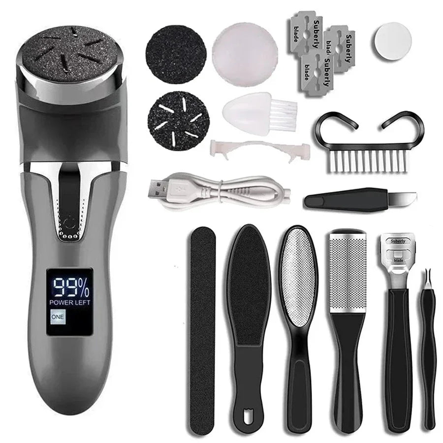 Rechargeable Electric Foot File Callus Remover for Smooth Feet - Smarsty