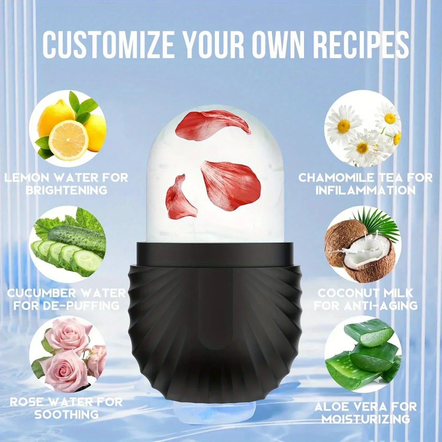 Ice Face Roller for Pore Shrinking and Skin Care - Smarsty