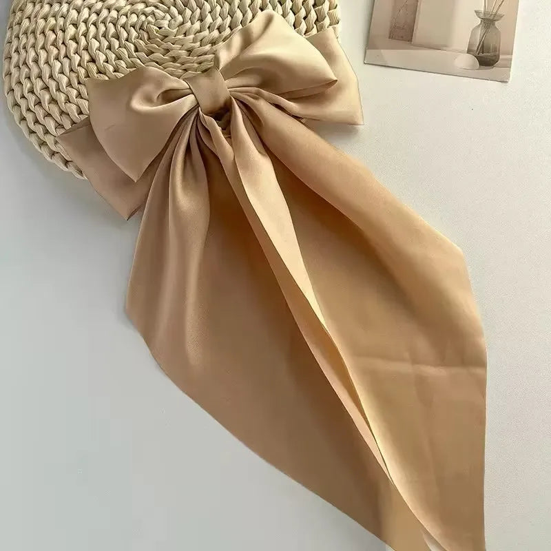 Extra Large Satin Bow Hairpin for Women - Smarsty
