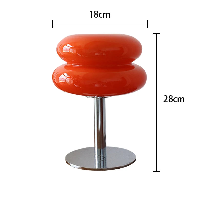 Macaron Glass Table Lamp with Dimming Feature for Bedroom Decor - Smarsty