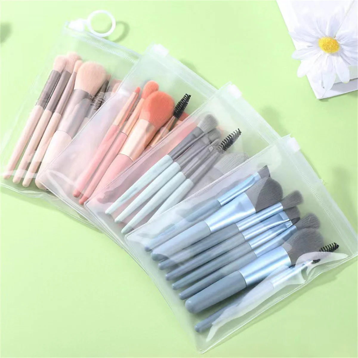 8 Piece Soft Fluffy Makeup Brush Set for Flawless Blending - Smarsty