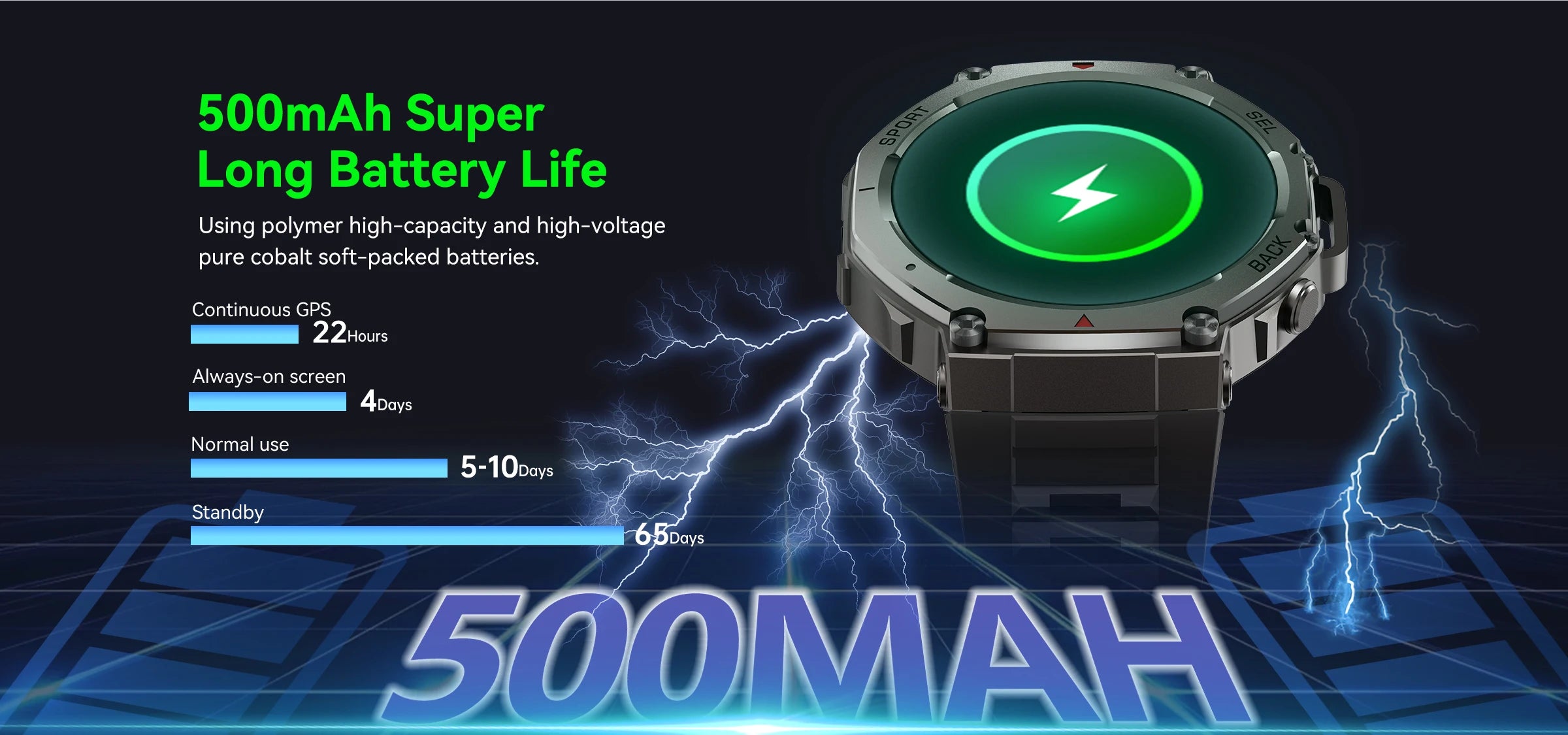 T-Rex 3 GPS Smart Watch with Altimeter and Waterproof Design - Smarsty