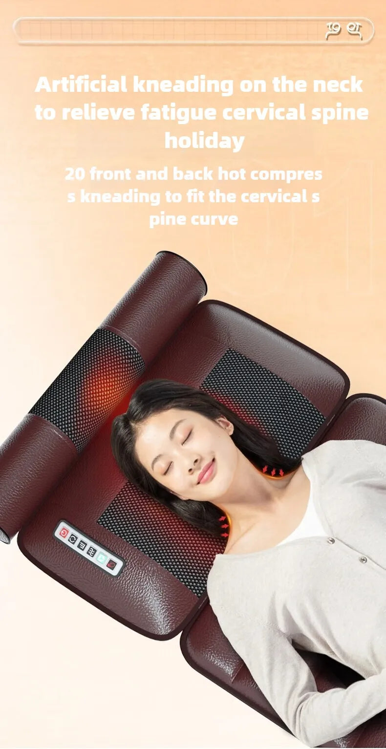Electric Full Body Massage Mattress With Heat Relief - Smarsty