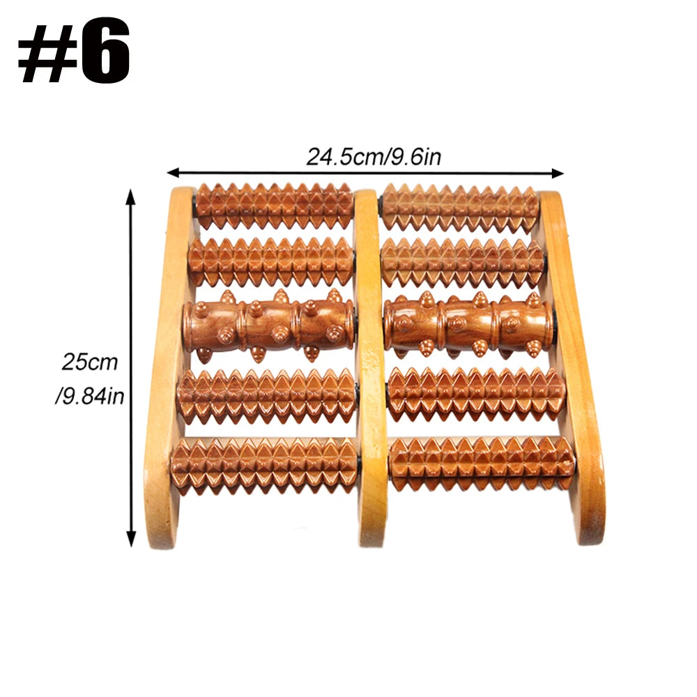 Wooden Foot Roller for Plantar Fasciitis Relief - Smarsty