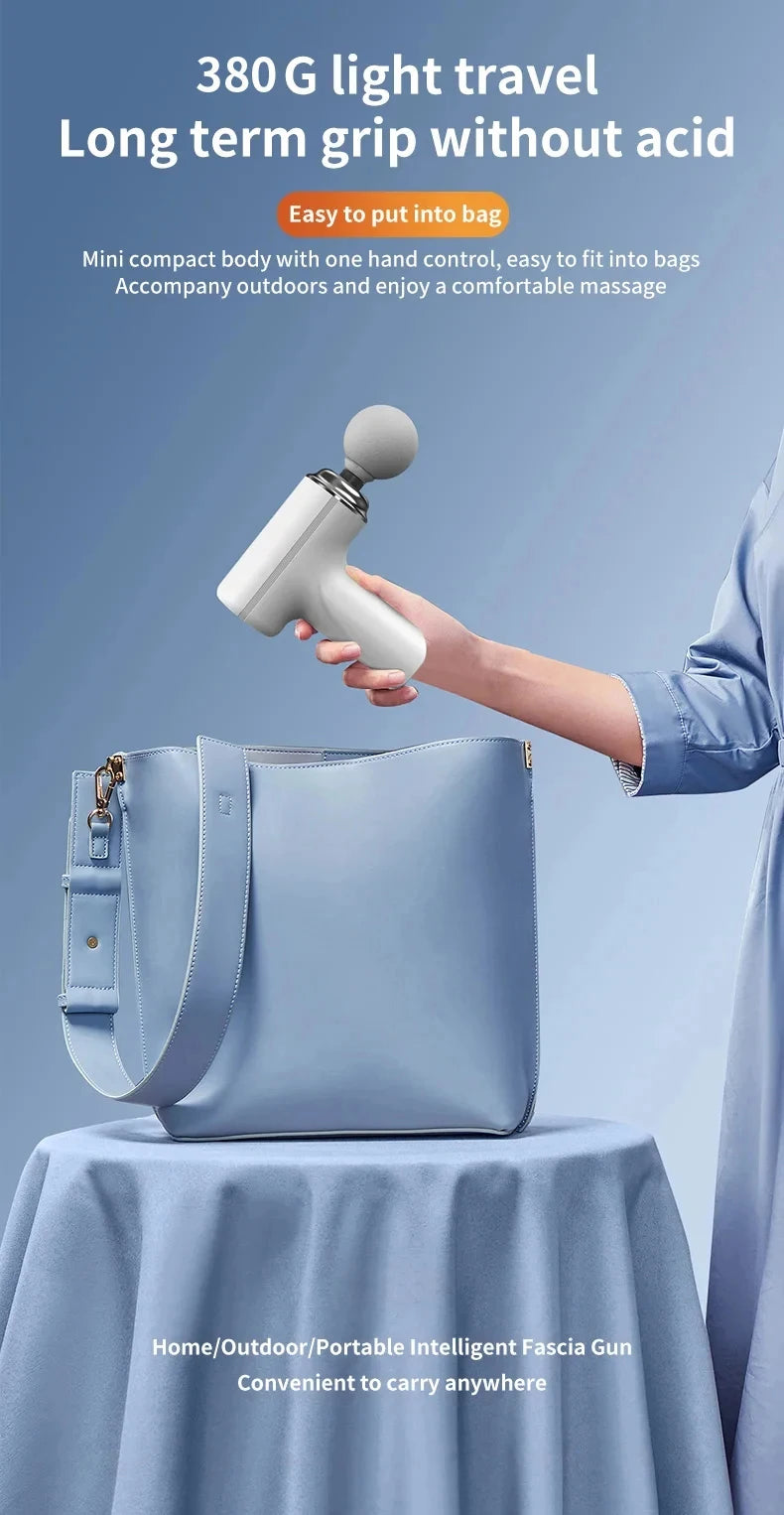 Portable Electric Massage Gun with Interchangeable Heads - Smarsty