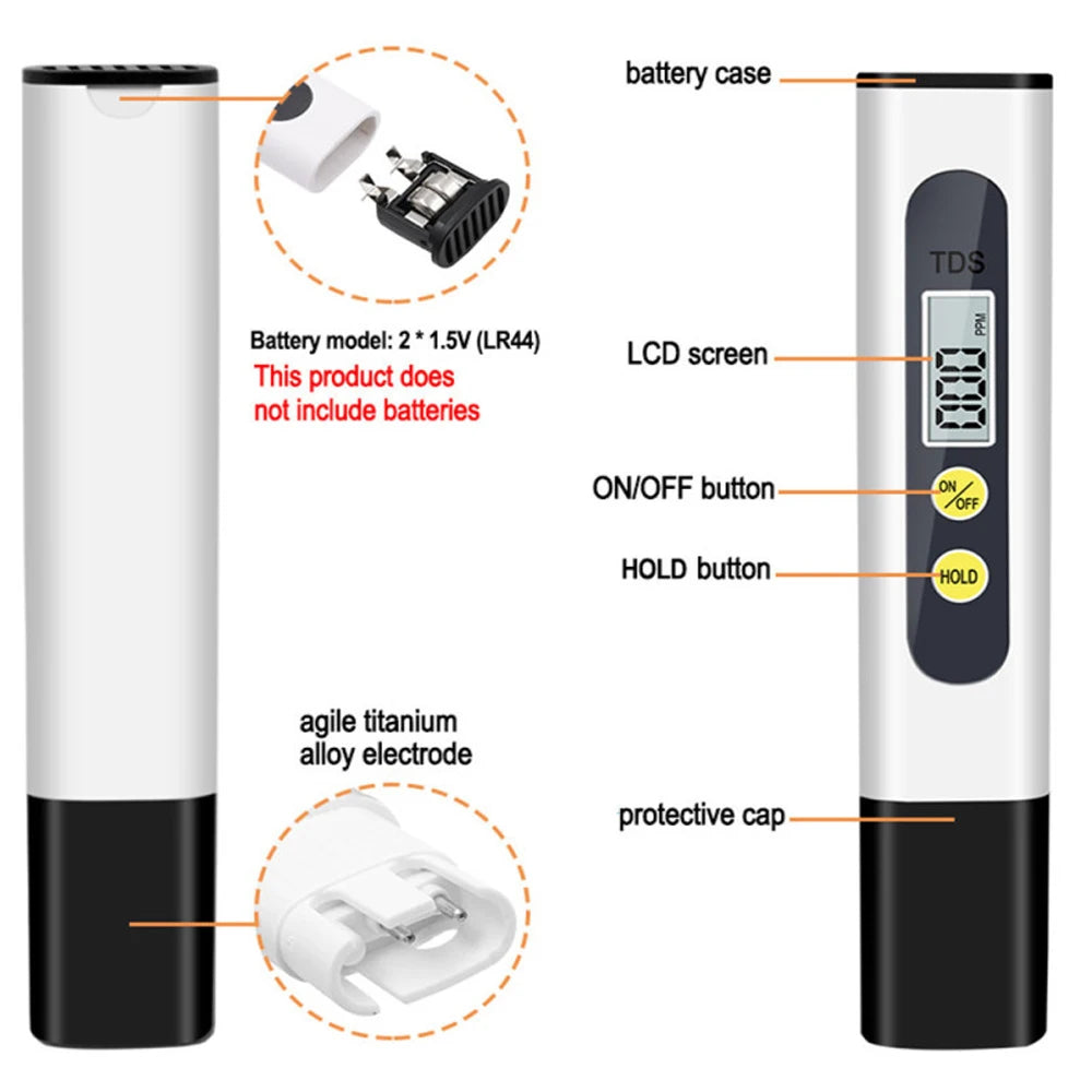 Digital TDS Meter Water Quality Tester for Accurate Readings - Smarsty