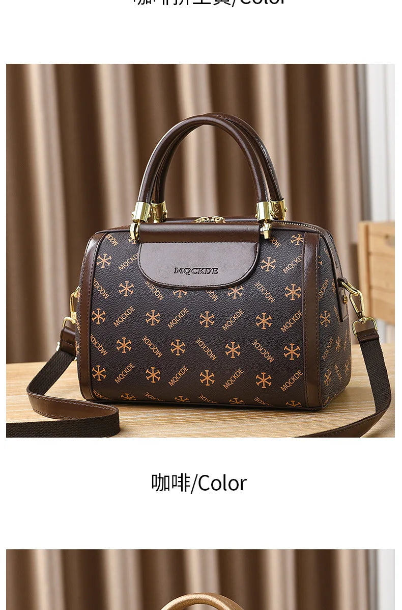 Soft Leather Women Crossbody Bag Large Capacity Versatile - Smarsty