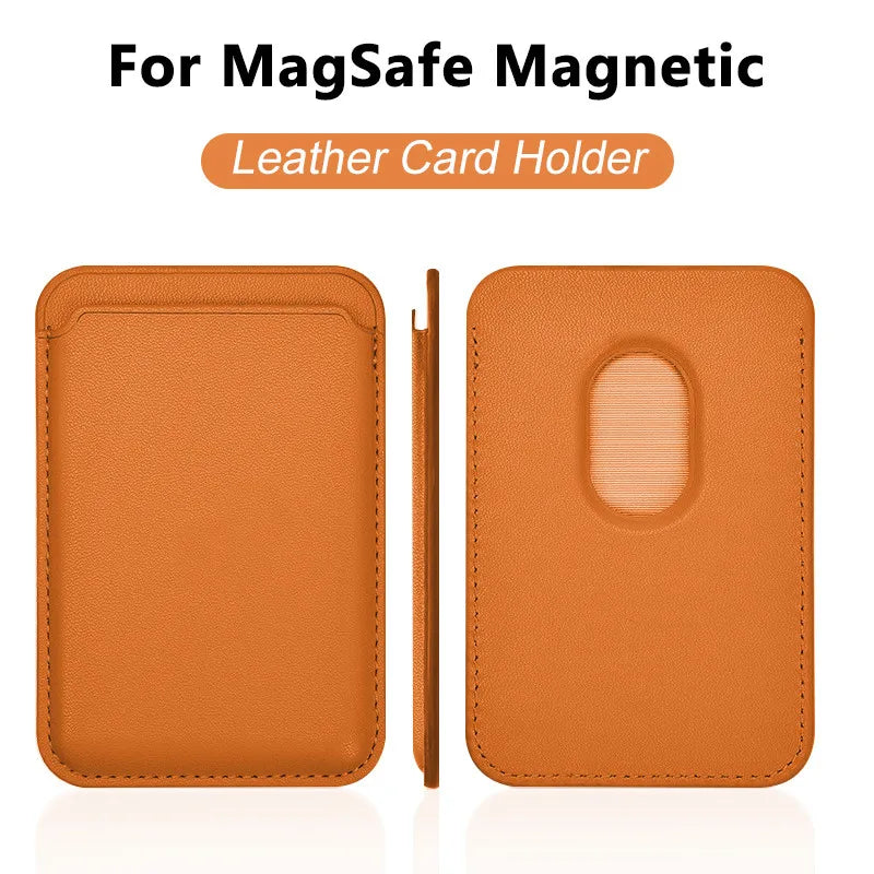 MagSafe Leather Wallet Case With Card Holder For iPhone - Smarsty