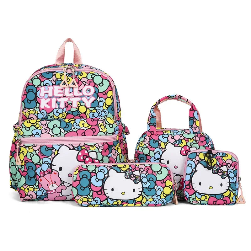 Cute Cartoon Kids Backpack Set With Pencil Case And Wallet - Smarsty