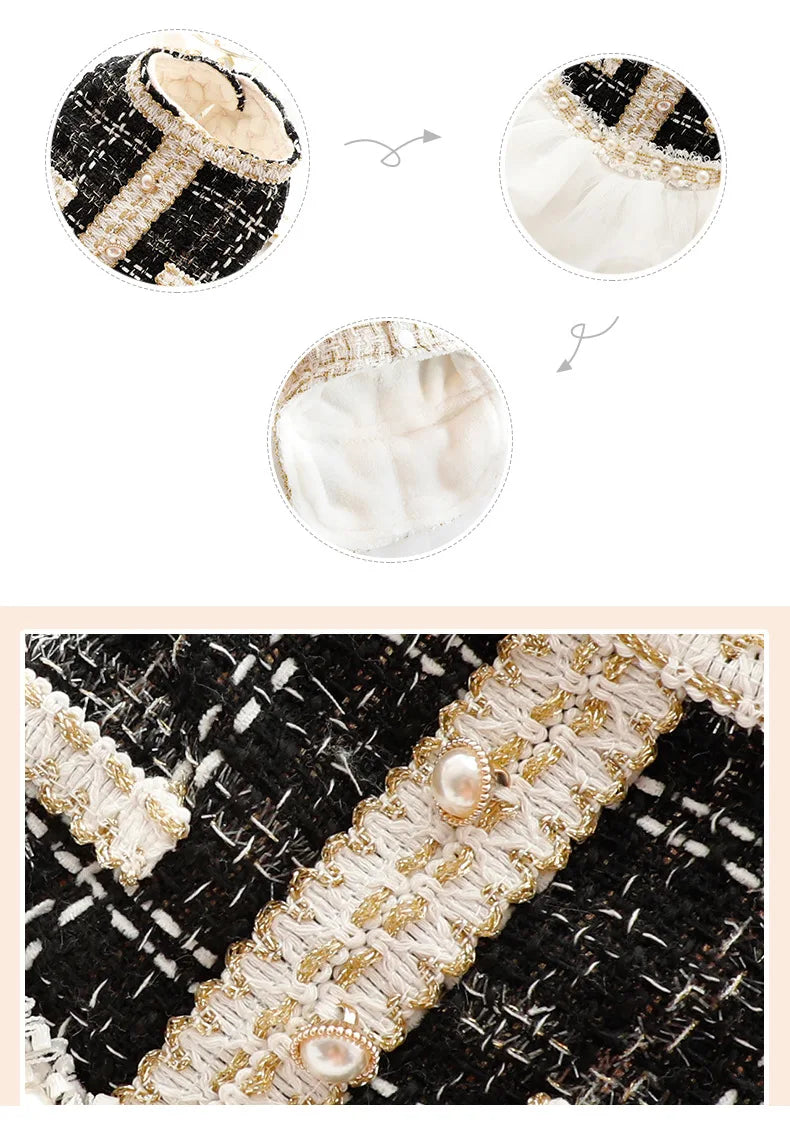 Luxury Cotton Dog Lace Dress with Tutu Skirt - Smarsty