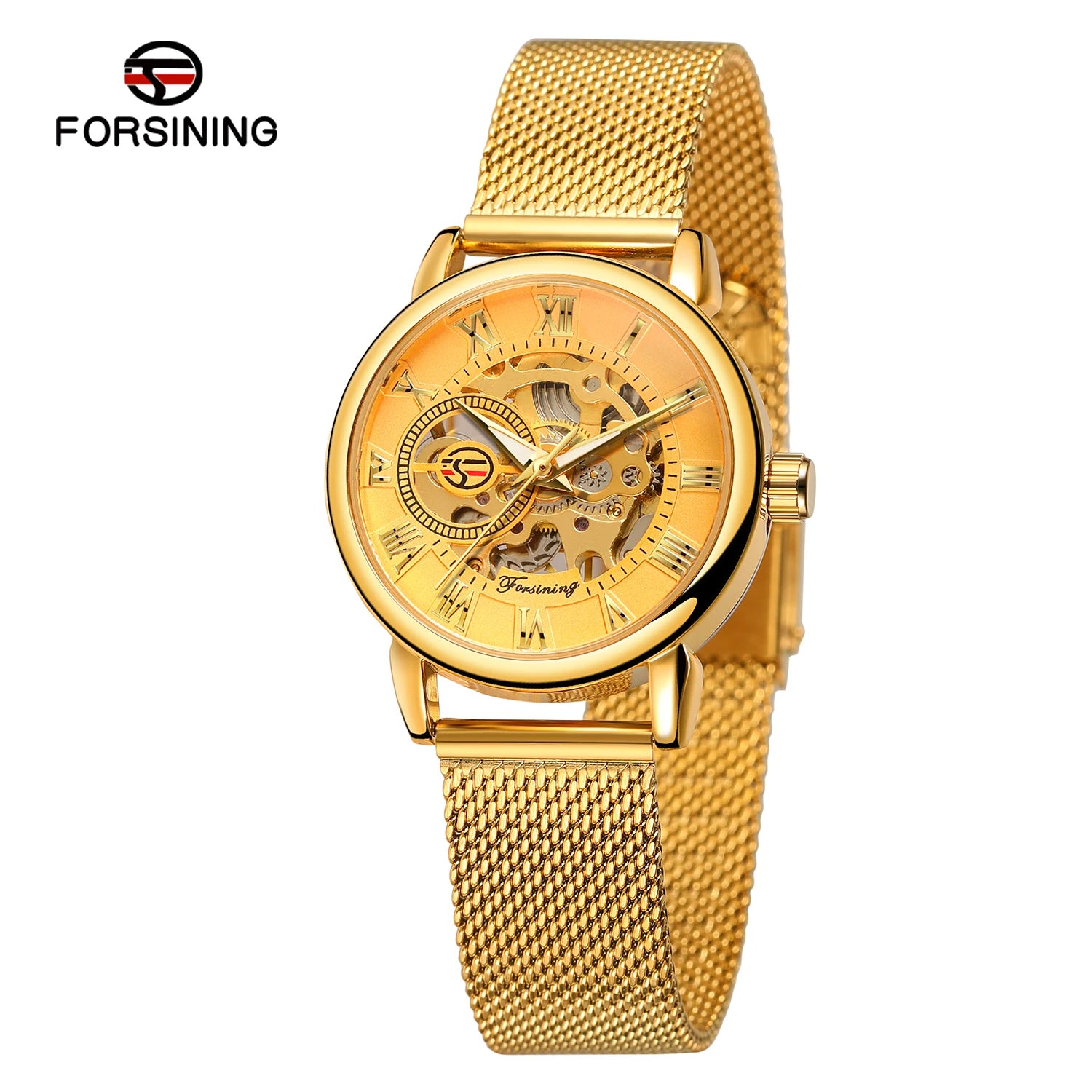 Luxury Skeleton Mechanical Women's Watch Stainless Steel - Smarsty