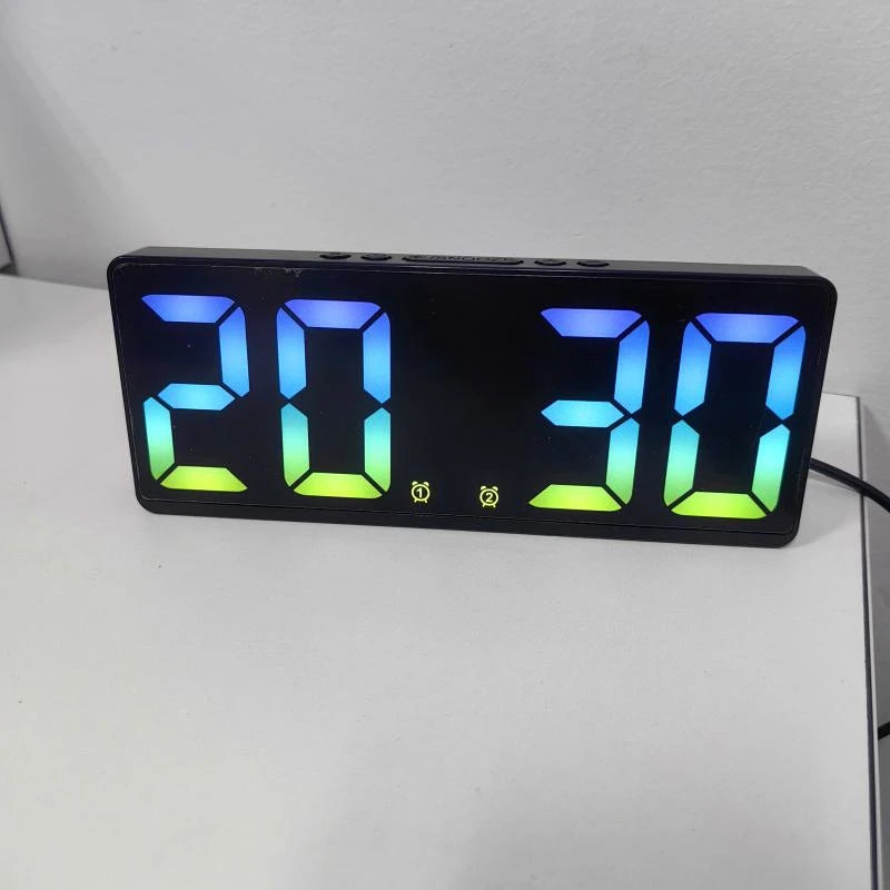 Voice Control Digital Alarm Clock with Temperature Display - Smarsty