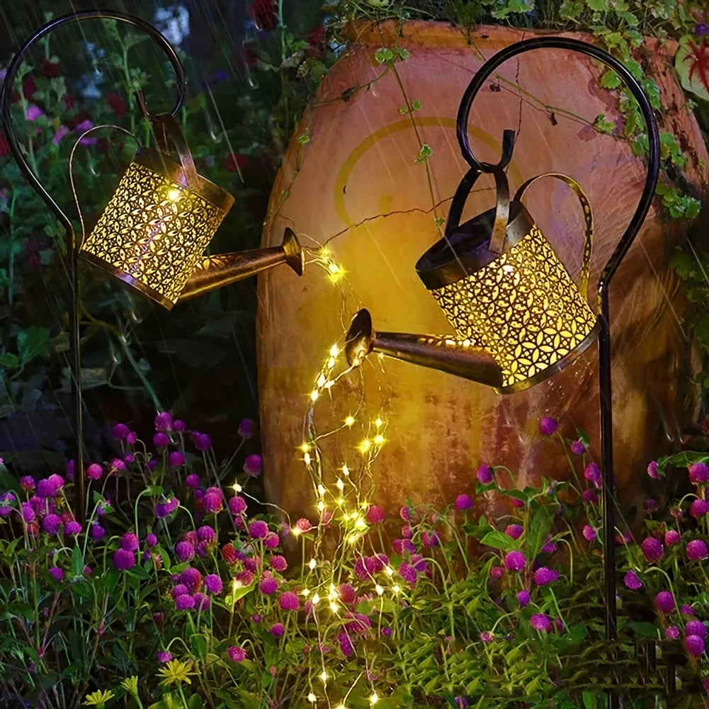 Solar LED Watering Can Light for Outdoor Garden Decor - Smarsty