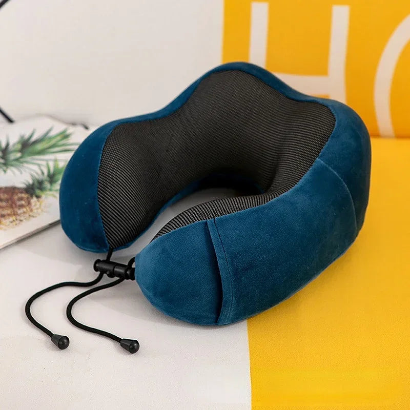 U Shaped Memory Foam Neck Pillow for Travel Comfort - Smarsty