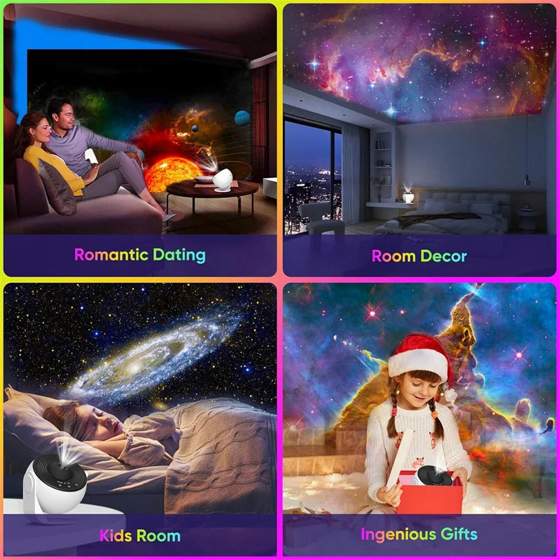 Galaxy Projector Night Light with 360 Degree Rotation - Smarsty