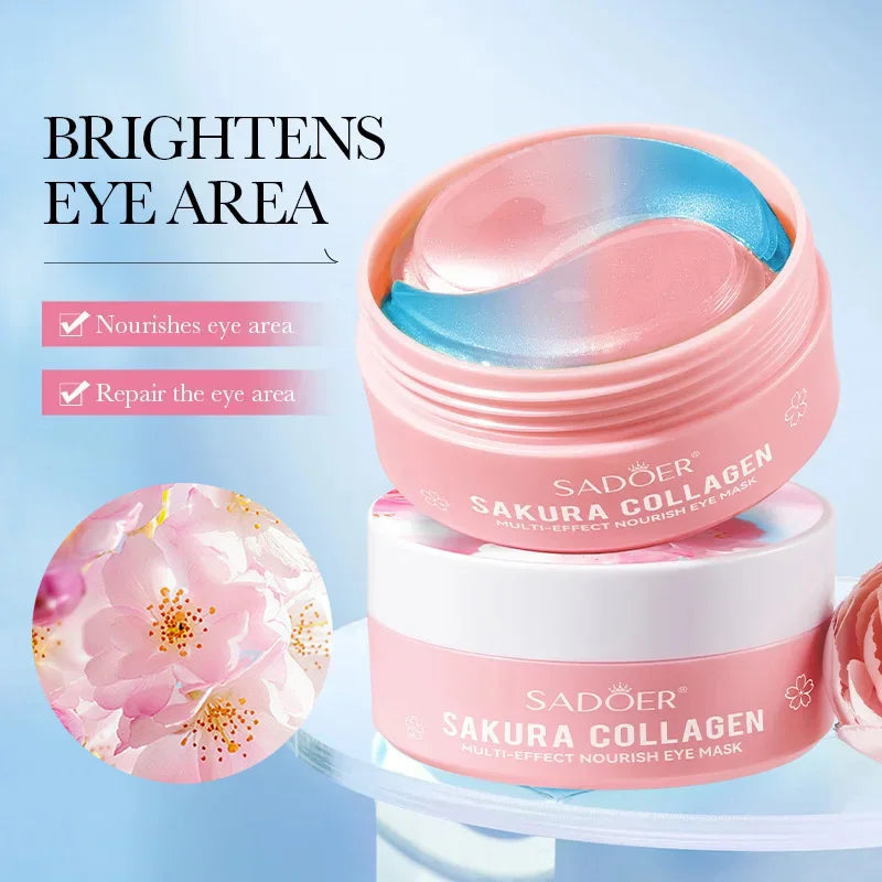 SADOER Sakura Collagen Eye Masks for Dark Circles Relief - Smarsty